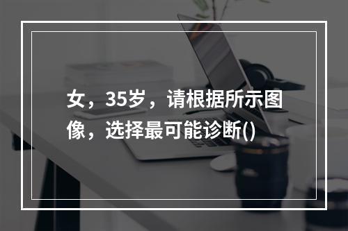 女，35岁，请根据所示图像，选择最可能诊断()