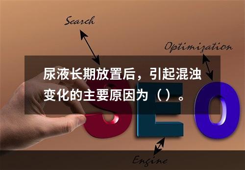 尿液长期放置后，引起混浊变化的主要原因为（ ）。