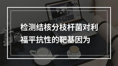 检测结核分枝杆菌对利福平抗性的靶基因为