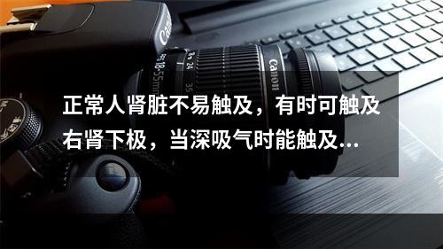 正常人肾脏不易触及，有时可触及右肾下极，当深吸气时能触及1/