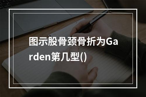 图示股骨颈骨折为Garden第几型()