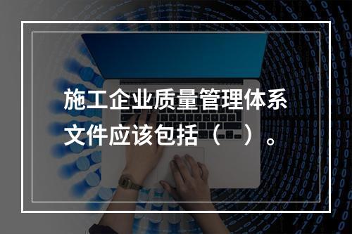 施工企业质量管理体系文件应该包括（　）。