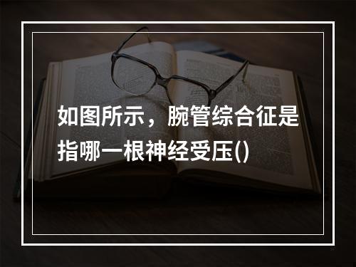 如图所示，腕管综合征是指哪一根神经受压()