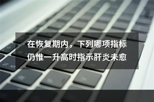 在恢复期内，下列哪项指标仍惟一升高时指示肝炎未愈