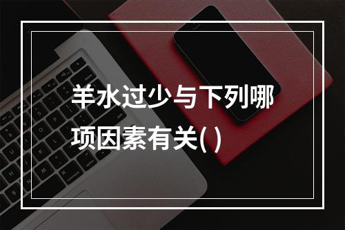 羊水过少与下列哪项因素有关( )