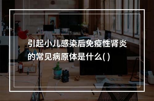 引起小儿感染后免疫性肾炎的常见病原体是什么( )