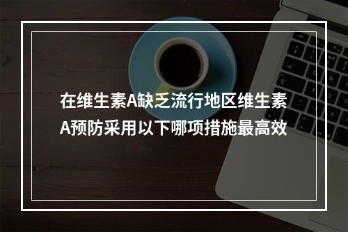 在维生素A缺乏流行地区维生素A预防采用以下哪项措施最高效