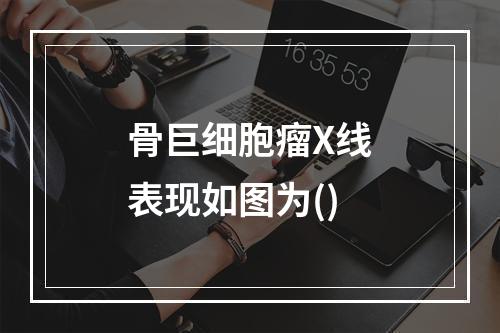 骨巨细胞瘤X线表现如图为()