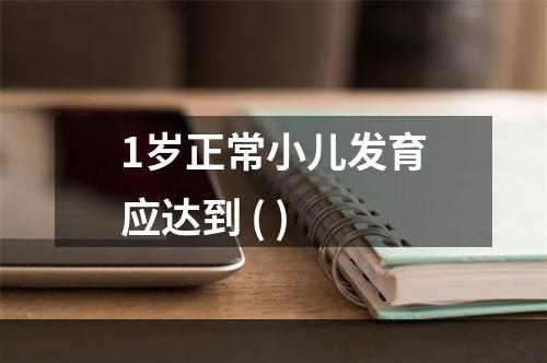 1岁正常小儿发育应达到 ( )