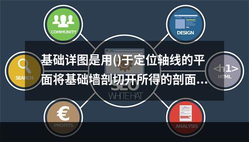 基础详图是用()于定位轴线的平面将基础墙剖切开所得的剖面图。