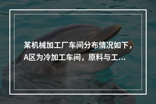 某机械加工厂车间分布情况如下，A区为冷加工车间，原料与工件的