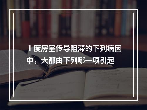 Ⅰ度房室传导阻滞的下列病因中，大都由下列哪一项引起