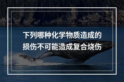 下列哪种化学物质造成的损伤不可能造成复合烧伤