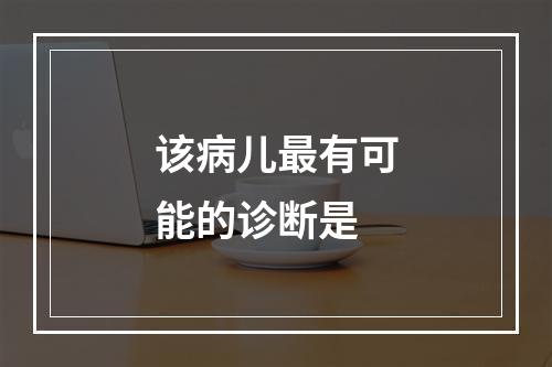 该病儿最有可能的诊断是