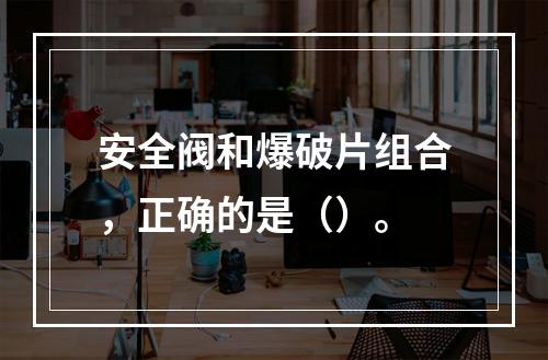 安全阀和爆破片组合，正确的是（）。