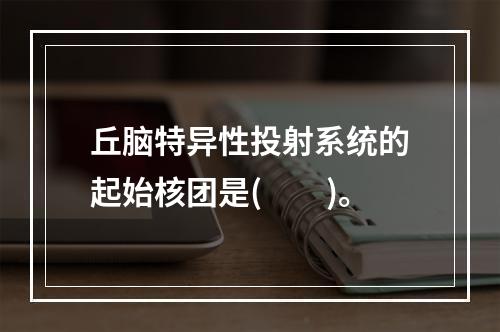 丘脑特异性投射系统的起始核团是(　　)。