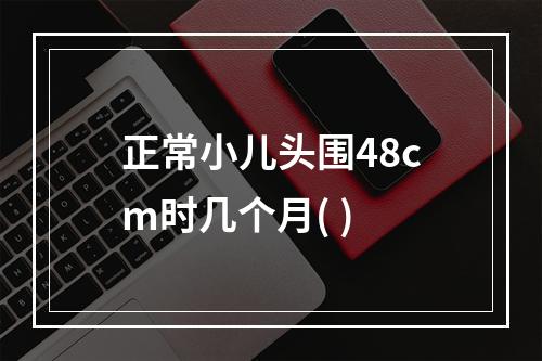 正常小儿头围48cm时几个月( )