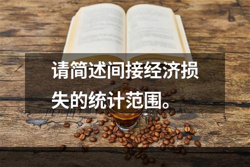 请简述间接经济损失的统计范围。