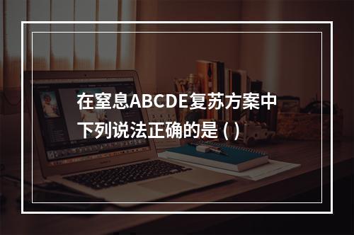 在窒息ABCDE复苏方案中下列说法正确的是 ( )