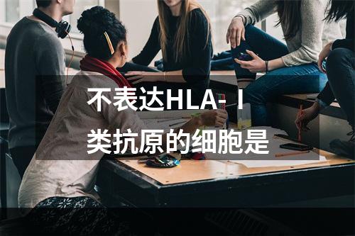 不表达HLA-Ⅰ类抗原的细胞是