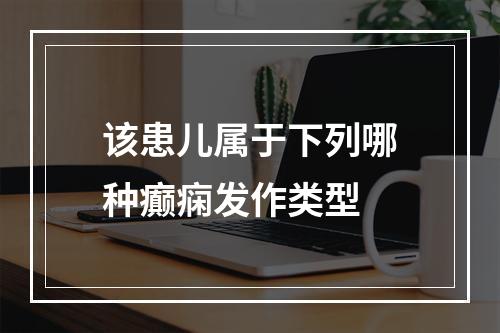 该患儿属于下列哪种癫痫发作类型