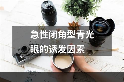 急性闭角型青光眼的诱发因素