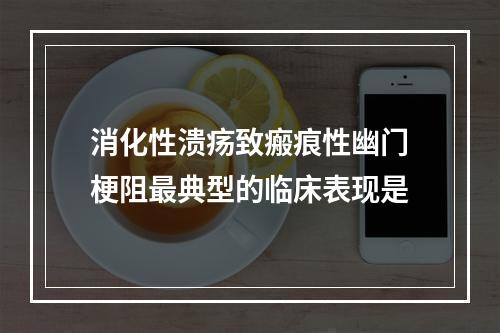 消化性溃疡致瘢痕性幽门梗阻最典型的临床表现是