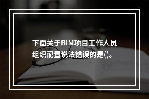 下面关于BIM项目工作人员组织配置说法错误的是()。