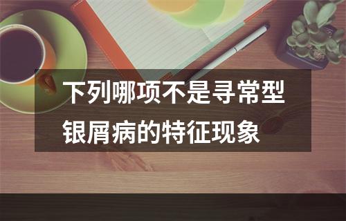 下列哪项不是寻常型银屑病的特征现象