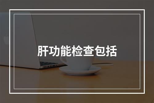 肝功能检查包括