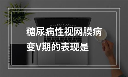 糖尿病性视网膜病变V期的表现是