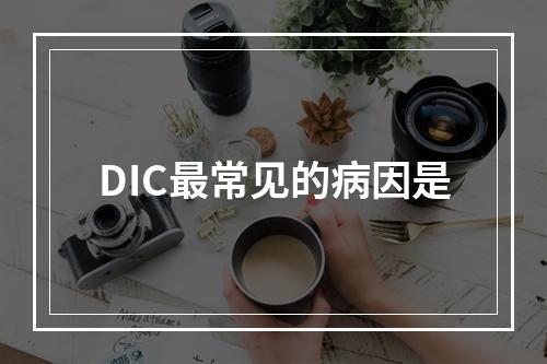 DIC最常见的病因是