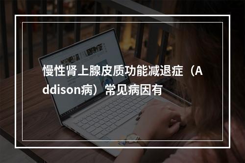 慢性肾上腺皮质功能减退症（Addison病）常见病因有