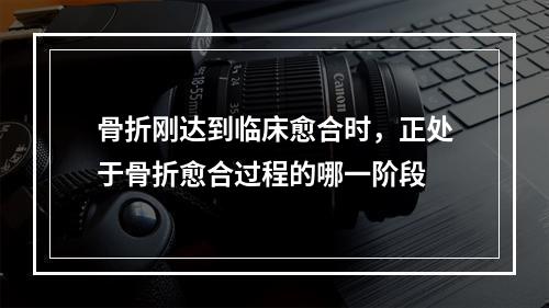 骨折刚达到临床愈合时，正处于骨折愈合过程的哪一阶段