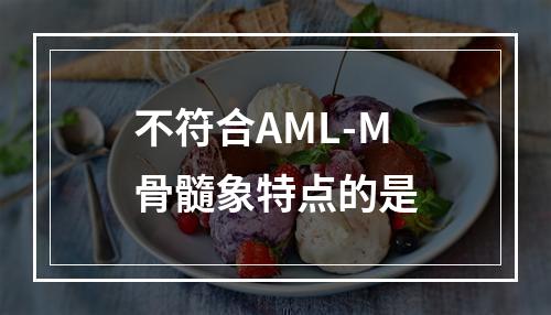 不符合AML-M骨髓象特点的是