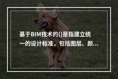 基于BIM技术的()是指建立统一的设计标准，包括图层、颜色、