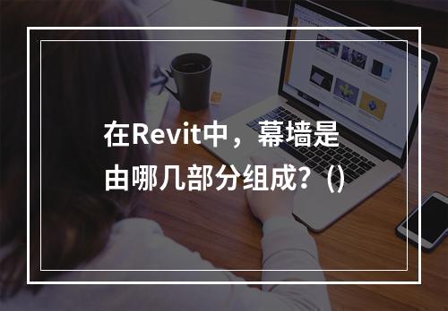 在Revit中，幕墙是由哪几部分组成？()