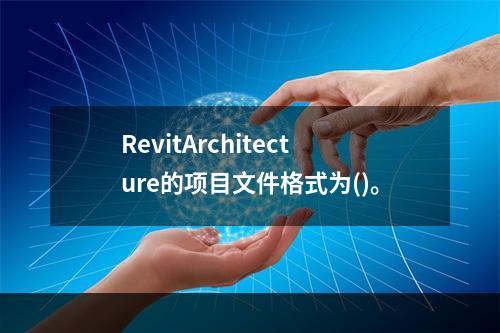 RevitArchitecture的项目文件格式为()。