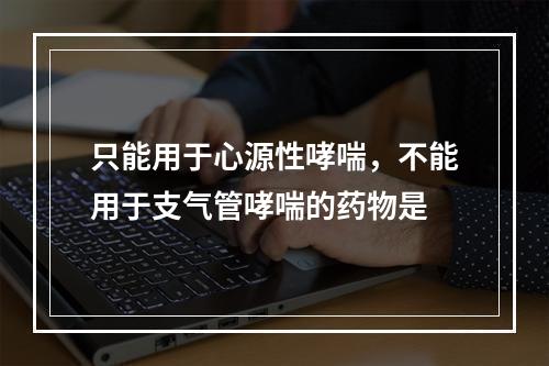 只能用于心源性哮喘，不能用于支气管哮喘的药物是