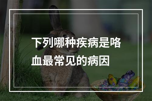 下列哪种疾病是咯血最常见的病因