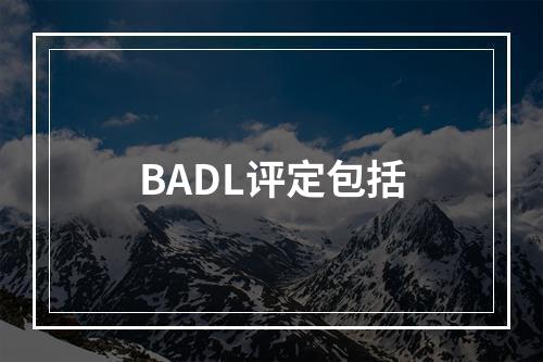 BADL评定包括