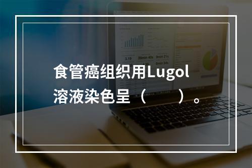 食管癌组织用Lugol溶液染色呈（　　）。