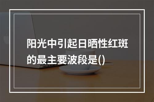 阳光中引起日晒性红斑的最主要波段是()