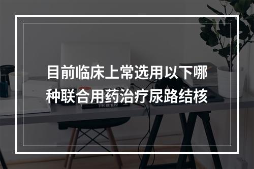 目前临床上常选用以下哪种联合用药治疗尿路结核