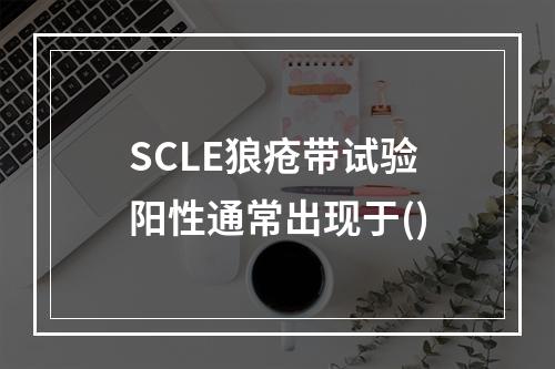 SCLE狼疮带试验阳性通常出现于()