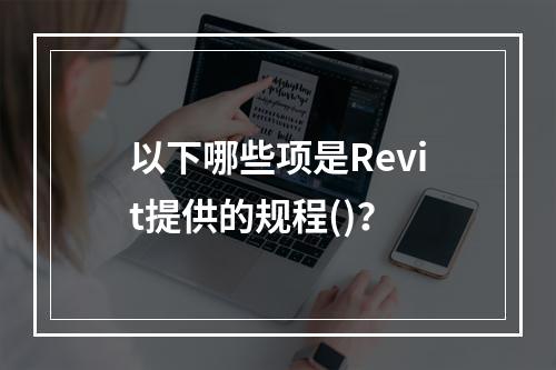 以下哪些项是Revit提供的规程()？