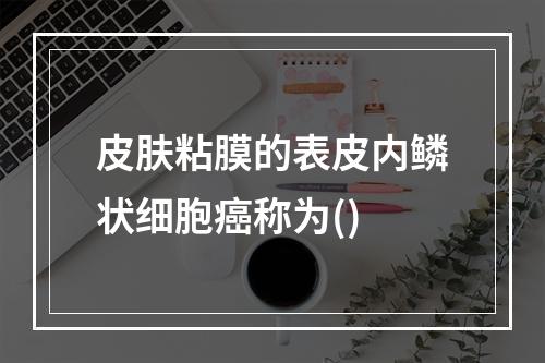 皮肤粘膜的表皮内鳞状细胞癌称为()