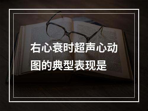 右心衰时超声心动图的典型表现是