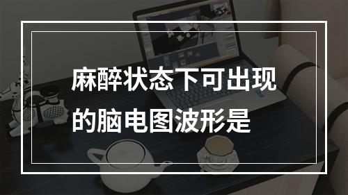 麻醉状态下可出现的脑电图波形是