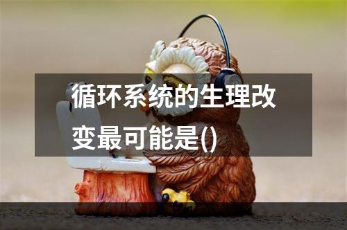 循环系统的生理改变最可能是()